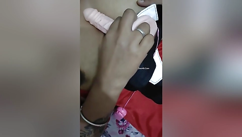 Desi Wife Enjoy With Dildo And Fucked 9