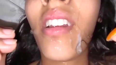 Girlfriend Takes Cum In Mouth For First Time