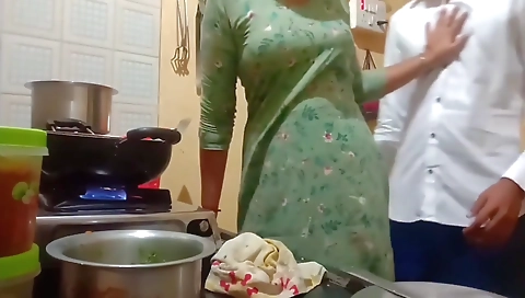 Indian Hot Wife Got Fucked While Cooking In Kitchen