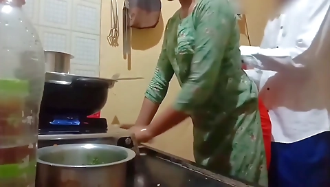 Indian Hot Wife Got Fucked While Cooking In Kitchen