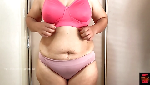 Trying On New Bra And Hottest Boobs Press Ever