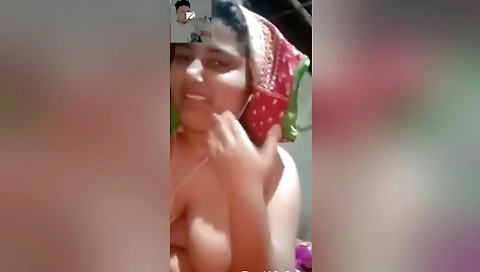 Today Exclusive -sexy Bangla Girl Shows Her Boobs To Lover