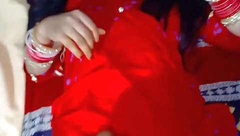 First Night - Best Indian New Married Wife Loving Sex In House