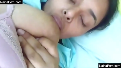 Indian Girl Enjoying In Fingaring