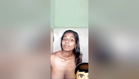 Mallu Girl Shows Boobs To Lover On Vc 4