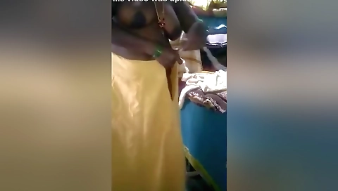 Telugu Bhabhi Changing Saree