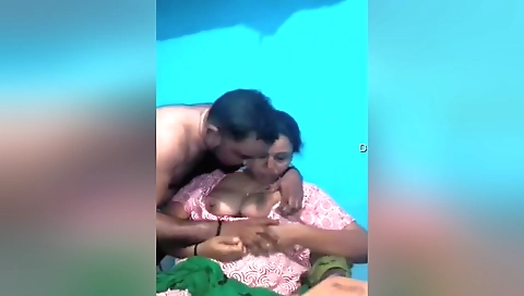 Exclusive- Sexy Indian Wife Boob Sucking By Hubby