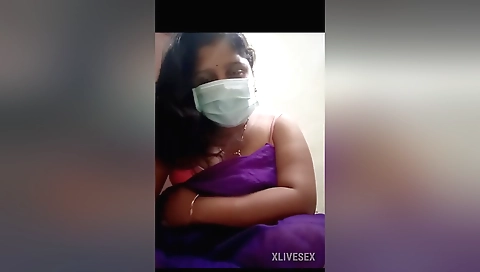 Telangana Telgu Married Aunty Show His Nature Boobs