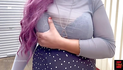 Hot Wife Self Pleasuring In Bra And Skirt - Juicy Boobs And Sexy Ass