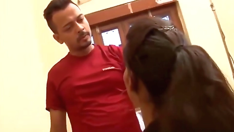 Desi College Girl Ko Hostel Ke Malik Ne Doggy Style Me Choda