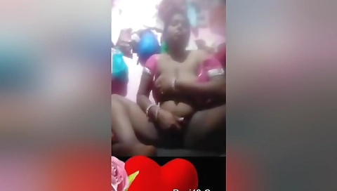 Horny Desi Bhabhi Shows Her Boobs And Masturbating 2