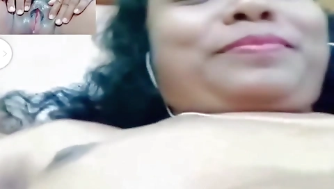 Today Exclusive- Horny Boudi Showing Her Boobs And Pussy On Video Call 1