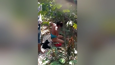 Today Exclusive- Desi Lover Outdoor Fucking