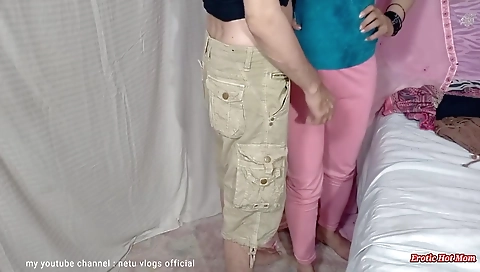 Canada Residing Long Black Hair Step Brother Dance With Desi Step Sister Very Hot Dance Mujra