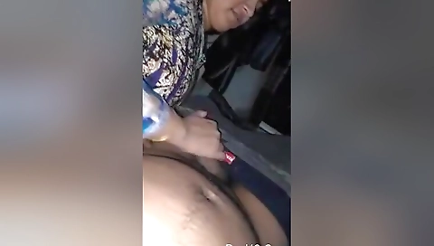 Today Exclusive- Sexy Desi Boudi Blowjob And Boob Pressing 2