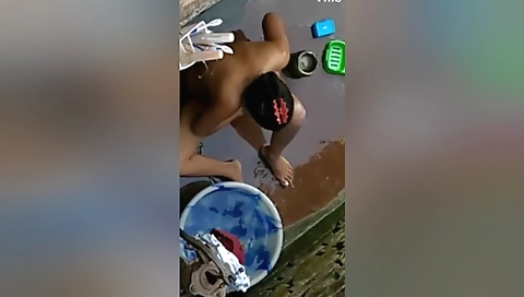 Today Exclusive- Cute Desi Girl Outdoor Bathing