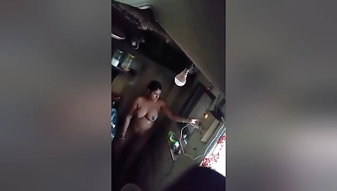 Today Exclusive- Desi Bhabhi Bathing And Wearing Cloths 7