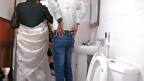 Quick Fucking My Secretary In The Office Bathroom