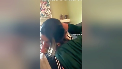 Today Exclusive- Hot Look Nri Girl Blowjob