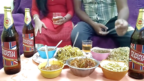 The Mistress Made Special Food For The Sahib And While Eating Food She Kissed The Pussy - Hindi With Sexy Voice