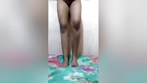 Today Exclusive- Desi Girl Showing Her Boobs And Pussy 1