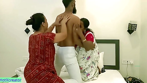 Desi Bengali Housewife And Step sister Threesome Sex! Come And Fuck Us!