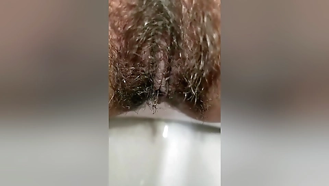 Indian Cool Girl Pissing With Beautiful View In Village Toilet - Almost Caught