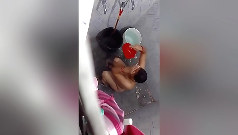 Today Exclusive-desi Bhabhi Bathing Record In