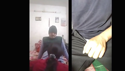 Stepaunty Self Record Sex Video Porn Reaction // Punjabi Couple Punjabi Language Hindi Audio