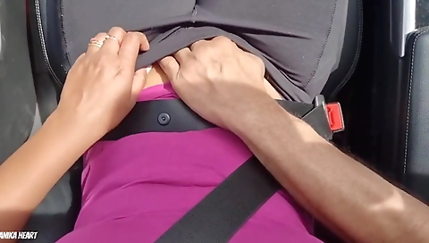 I Let The Driver Touch My Sweaty Pussy While Driving Me Home From The Gym - He Made Me Cum