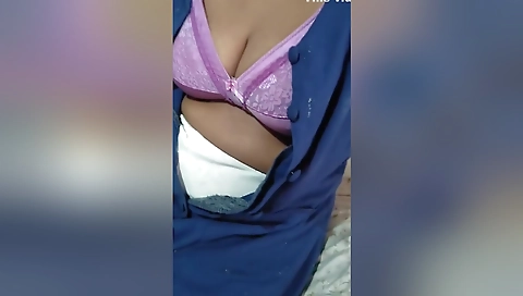 Indian Desi Bhabhi Dammi Enjoying Her Self 55