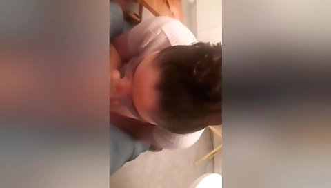 A Brunette Girl With Her Big Ass Asks To Fuck Her Neighbor In The Kitchen
