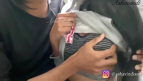 Sexy Beb Risky Public Sex On Office Staircase